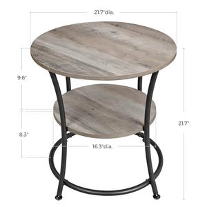 High Quality Custom <b>Wood</b> and Metal Side <b>Table</b> Modern Design for Home Garden or Office Wholesale Living Room Furniture - Product Image 2