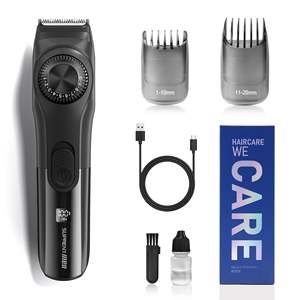 Tondeuse à barbe et à moustache électrique sans fil rechargeable par USB pour hommes avec lame en céramique à réglage de précision - Cadeau - Product Image 2