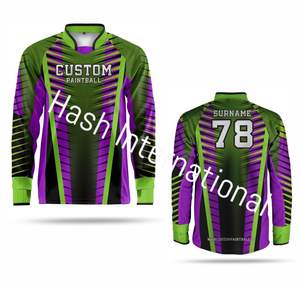 Vêtements de sport de motocross pour hommes entièrement personnalisables, respirants, à manches longues, maillot de paintball par sublimation - Product Image 3