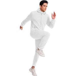 Survêtement pour homme 2025, décontracté, logo personnalisé, hiver, grande taille, design uni, écologique, 100% coton, respirant - Product Image 3