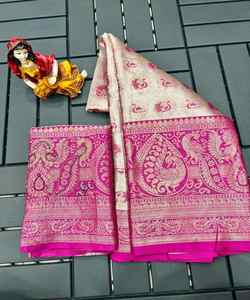 Nouveau look attrayant vêtements de mariage Georgette travail saree avec blouse pièce indienne vêtements pour femmes pas cher prix bas vente en gros surat - Product Image 5