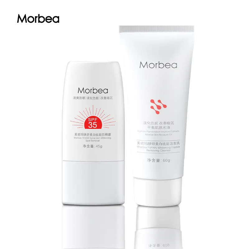 OEM ODM Private Label MORBEA Sunscreen Lotion and cleanser Moisturizer Whitening Organic Sunscreen Cream