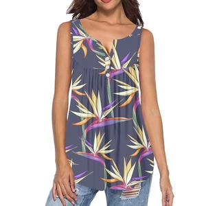 Wholesales Custom Design Sublimation Printed Short <b>Sleeves</b> Workout Sports Women <b>Yoga</b> Tank <b>Tops</b> Breathable 2025 Custom - Product Image 6