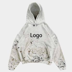 Fabricants de vêtements personnalisés Poids lourd 480 GSM Sweat à capuche épais en éponge française Sweat à capuche pour hommes avec logo personnalisé - Product Image 1