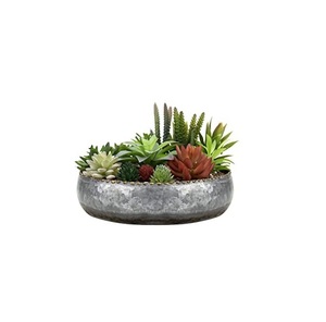 Galvanized Round Shape Designer Garden Planters and Flower Bucket Customized Metal Iron Flower Planters for Indoor & Outdoor - Product Image 1