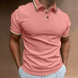 T-shirt uni de qualité supérieure poids lourd 100% coton Polo unisexe Logo personnalisé imprimé à manches courtes hommes T-Shirt décontracté Streetwear - Product Image 6