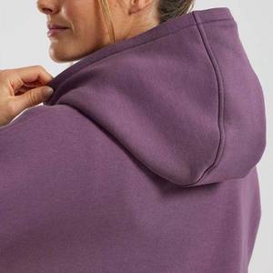 Vente en gros de sweats à capuche pour femmes personnalisés High Street 320g 65% coton 35% polaire coupe ample sweats à capuche confortables et respirants - Product Image 2