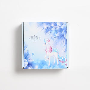 Boîte de transport en carton ondulé de petite taille avec logo personnalisé, emballage de boîte pliante en couleur, fournisseur en gros de boîtes planes en couleur - Product Image 6