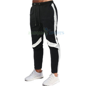 Pantalon de survêtement décontracté taille moyenne pour hommes Pantalon de sport en toile légère avec plusieurs poches à motif droit Style jogging - Product Image 1