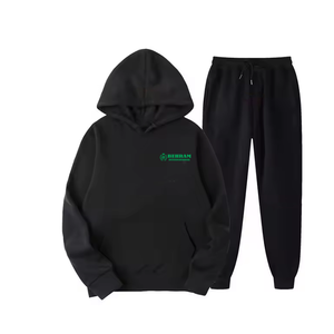 Nuevos Conjuntos Deportivos de Gimnasio al por Mayor 2024, Sudadera con Capucha de Felpa de Algodón, Cierre con Cordón, Trajes Deportivos Unisex de Gran Peso - Product Image 4