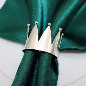 Ronds de serviette en acier inoxydable de qualité supérieure avec des designs polyvalents et adaptés aux mariages et fêtes et à un usage quotidien - Product Image 2