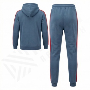 Ensemble de survêtement technique en coton et polyester pour homme, sweat-shirt à capuche et pantalon de jogging, couleur personnalisée, fabrication OEM - Product Image 1