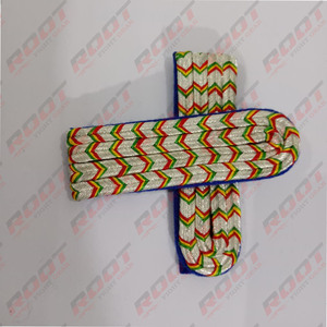 Épaulettes tactiques de luxe en coton de soie brodé de haute qualité, couleur personnalisée, avec rembourrage en cordon Mylar pour uniforme - Product Image 2
