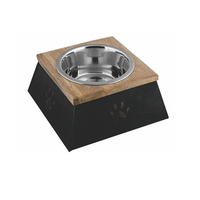 Meilleur choix, excellent choix : Gamelles et distributeurs de nourriture artisanaux en bois naturel pour chats et chiens, fabriqués au Vietnam