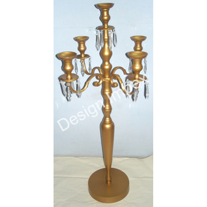 <b>White</b> Coated Candelabra Parties Event Table Decoration <b>Candle</b> Holder Cast Aluminium Elegant <b>Candle</b> Stand for Table Display - Product Image 2
