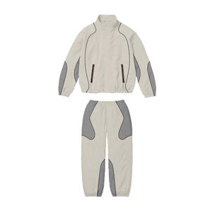 High Quality Custom Nylon Tracksuits for Men Oversized Zipper Baggy Windbreaker Jogging Suits <b>Wind</b> <b>Breaker</b> Set For Winter - Product Image 3