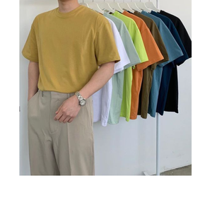 Haute qualité hommes grande taille T-Shirt 100% coton lourd luxe goutte épaule décontracté impression Style blanc T-Shirt exportation de BD - Product Image 5