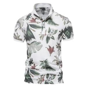 <b>Men's</b> Quality Casual Social Jersey for Polo <b>T</b>-<b>Shirts</b> <b>Floral</b> Pattern Short Sleeve Summer Clothing - Product Image 6