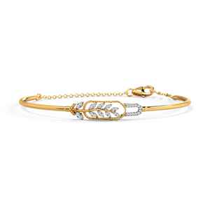Women's 18K 14K 22K <b>Solid</b> <b>Gold</b> Cuff <b>gold</b> Diamond Fine <b>Charm</b> <b>Bracelet</b> Elegant and Luxurious - Product Image 2