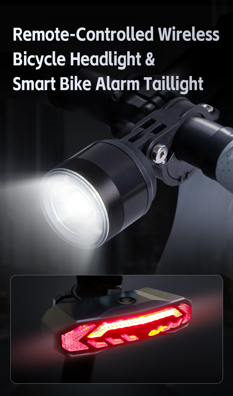 King-serry Security Rechargeable Bicycle Lights Smart Safe
