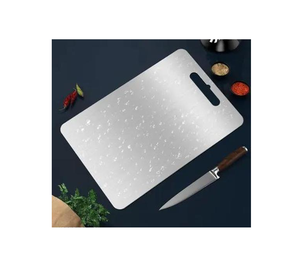 Tabla de cortar de acero inoxidable duradera personalizada al por mayor, la mejor venta de artesanías para cortar usada - Product Image 3