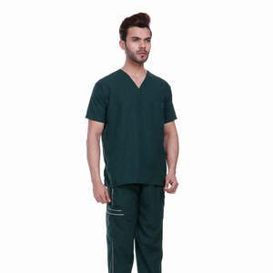 Uniformes Médicos de Mezclilla para Doctores y Enfermeros, Tela Tejida, Diseño Personalizado, Elásticos, de Alta Calidad, con Detección de Agujas - Product Image 5