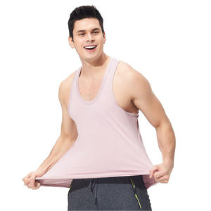 Camiseta Deportiva Personalizada para Hombre, Estilo Racerback, Transpirable, Lisa, para Gimnasio y Fisicoculturismo - Product Image 3