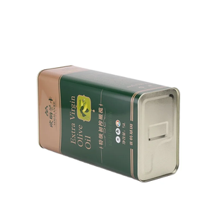 Huile d'olive de qualité alimentaire en gros, boîtes en métal rectangulaires de 5 L pour bonbons et chocolats - Product Image 4