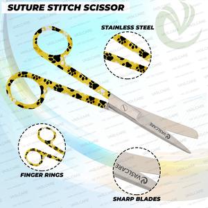 Vaslcare-Ciseaux d'allaitement manuels avec poignée imprimée de pattes de chat mignonnes, pince pour instruments chirurgicaux, qualité supérieure - Product Image 2