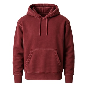 Sweat à capuche lavé à l'acide de haute qualité 100% coton Sweat à capuche zippé lavé à l'acide Sweat à broderie en détresse - Product Image 1