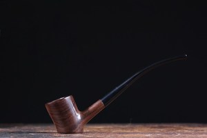 Pipa de Fumar de Madera Moderna, Hecha a Mano, Tipo Curvado, para Cigarros y Tabaco, Acabado de Madera Natural, Reutilizable, para Caballero - Product Image 6