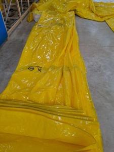 Jaune de tissu de bâche de PE de Vierge de haute qualité imperméable et UV stabilisé avec le style simple - Product Image 3