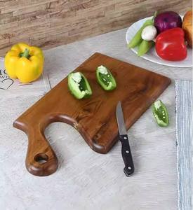 Planche à découper de cuisine en gros, planche à découper en bois d'acacia personnalisée, planche à charcuterie en bambou, fabrication artisanale en Inde, rectangle, 2,0 cm d'épaisseur - Product Image 5
