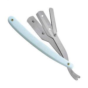 Cuchillas de afeitar de acero inoxidable para hombre, cuchillas de afeitar plegables para peluquero, venta al por mayor - Product Image 4