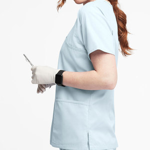 Camiseta de Enfermería Personalizada con Color y Diseño a Medida, MOQ Bajo, Nuevo Modelo de Uniformes Médicos en Color Sólido - Product Image 6