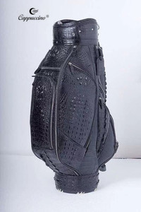 New Arrived Cappuccino Fashion Popular Luxury Crocodile Skin Leather With High Quality Golf Bag Hiking <b>Backpack</b> - Product Image 2