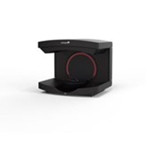 Black Plastic Charging Stand With Red Ring Light Design - Product Image 1