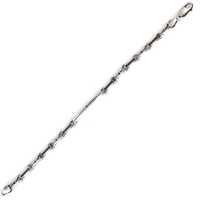 Bracelet à breloques tendance en argent sterling 925 avec pierre ronde noire, design géométrique, serti en canal, cadeau