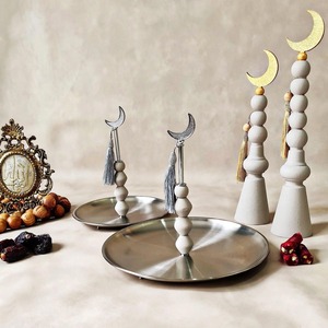 Moderno Servidor de Dátiles y Chocolate con Decoración de Ramadán y Luna Creciente para Regalo de Eid y Centro de Mesa - Product Image 1