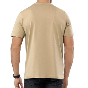 Nueva llegada camisetas lisas personalizadas para hombres cuello redondo y ajuste de gran tamaño 100% algodón/poliéster Camiseta de manga corta para hombres - Product Image 6