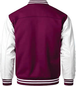 Chaqueta Varsity para Hombre, Fabricada con Tela Suave, Bordes Acanalados y Forma Estructurada, Perfecta para Usar en Capas en Meses Fríos - Product Image 6