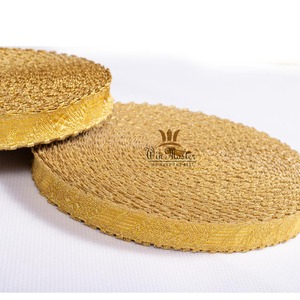 Venta al por mayor trenza de oro OEM encaje para Iglesia litúrgica vestimenta Galone trenza de encaje trenza de alambre hecha a medida - Product Image 4