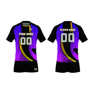 ชุดเครื่องแบบวอลเลย์บอลสำหรับผู้หญิงผ้าโพลีเอสเตอร์แห้งเร็วป้องกันการหดตัวใส่สบายชุดทีมพิมพ์ลายสำหรับทุกเพศ - Product Image 4