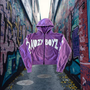 Sudadera con capucha vintage lavada y desgastada con cremallera para hombre, logotipo personalizado, lavado ácido, oversize, 100% algodón, impresión digital de invierno - Product Image 3