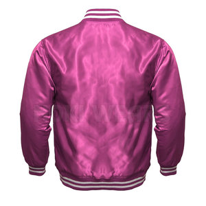 แจ็กเก็ตเลตเตอร์ผ้าซาตินแบบทนทานแจ็กเก็ตฤดูหนาวผลิตจากโพลีเอสเตอร์ - Product Image 2