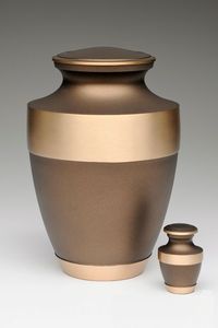 Urnas de cremación impresas de latón con esmalte dorado y negro para urna de cenizas humanas, urnas de suministros funerarios con patrón grabado hecho a mano - Product Image 4