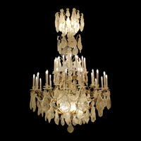 Lustre de luxe en cristal français, grand modèle rétro, pour hall d'hôtel, salon et plafonds hauts, nouveau design, idéal pour mariages