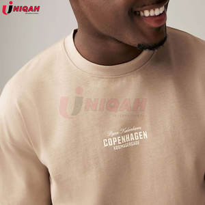 Camisetas casuales con estilo para hombre Relax Fit Graphic Heavyweight Crewneck 100% Cotton Light Feel Tops impresos personalizados para Formal - Product Image 5