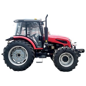 รถแทรกเตอร์4WD 88HP พร้อมเครื่องยนต์ดีเซลที่ทรงพลังและกระปุกเกียร์แบบซิงโครไนซ์เพื่อการไถพรวนที่มีประสิทธิภาพและการเตรียมดิน - Product Image 4