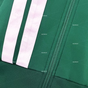 Service OEM Veste d'université légère avec col montant à manches longues Top de rue en couleur contrastée Fermeture à glissière Style de vêtements de travail - Product Image 5